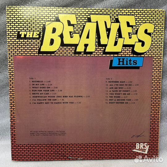 Пластинка Виниловая Битлз Хиты The Beatles Hits