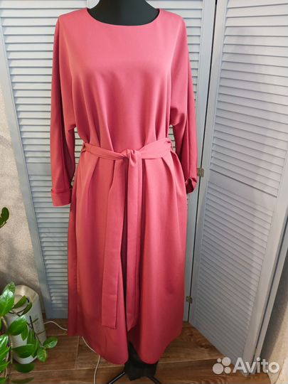 Платье трикотажное миди sevenext размер 48