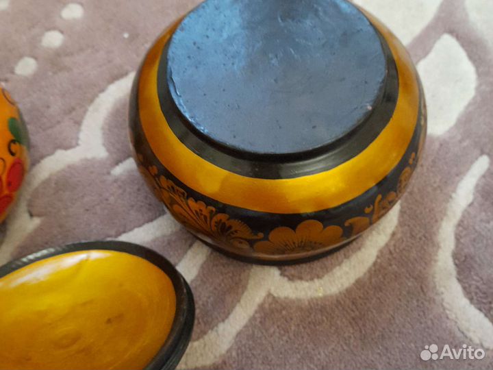 Шкатулка сахарница хохлома