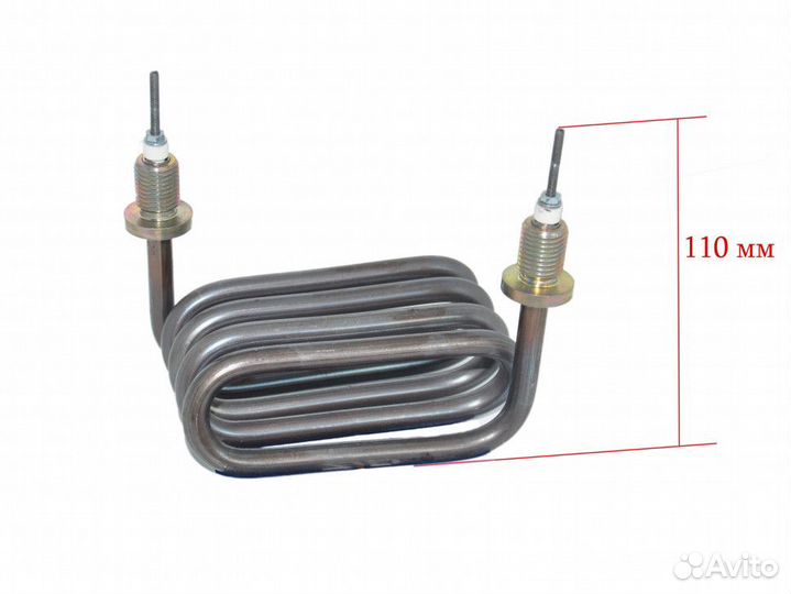 Тэн дистиллятора аэ-10мо (с 11.2008г) 2.4кВт, нерж