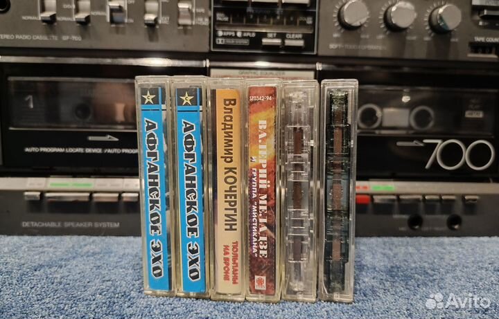 Аудиокассеты с записями 6шт