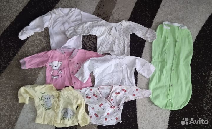 Детские вещи пакетом на девочку от 0 до 68 р-ра