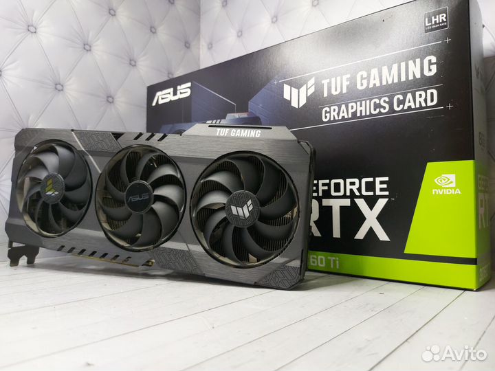 Игровая видеокарта asus TUF RTX 3060ti Gaming 8gb