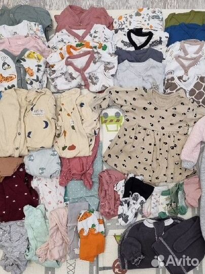 Одежда пакетом для девочки 0-3 месяца