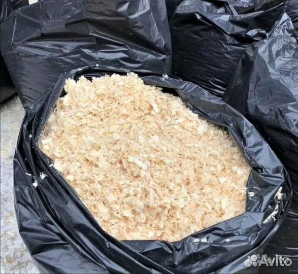 Опилки стружка в мешках