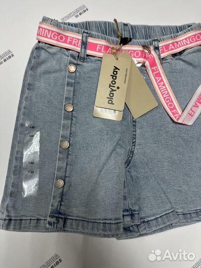 Новые джинсовые шорты для девочки Playtoday 146