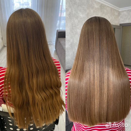 Кератиновое выпрямление волос