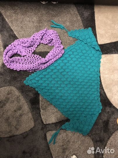 Снуд и платок вязаные