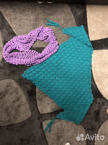 Снуд и платок вязаные