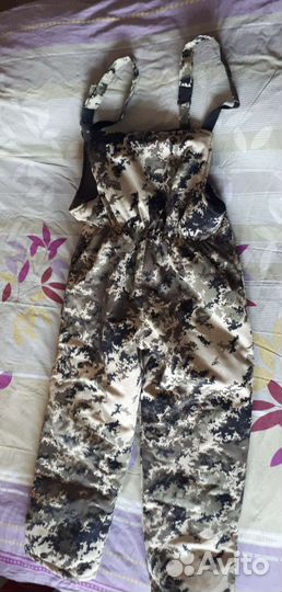 Костюм зимний куртка/полукомбинезон камуфляж р.64