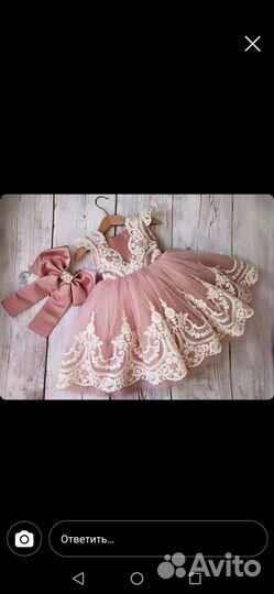 Платье для девочки 80 размер