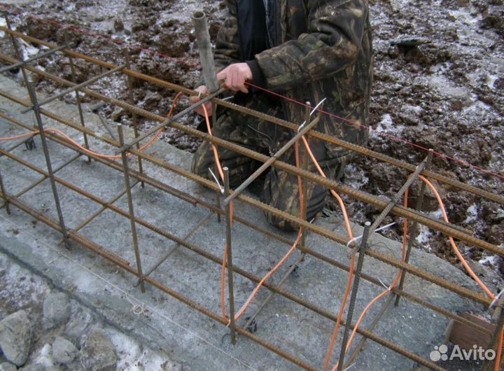 Кабель для обогрева и прогрева бетона
