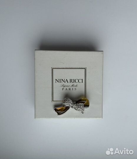 Nina ricci брошь винтаж бант