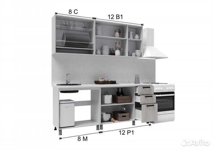 Кухня новая 2 метра
