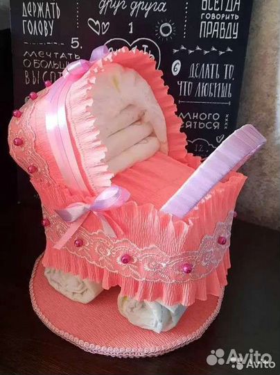 Коляска из памперсов