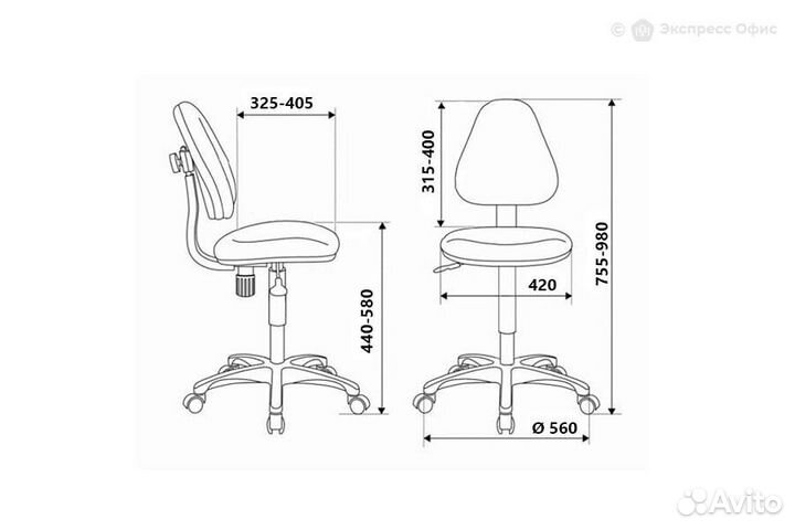 Кресло компьютерное детское Бюрократ KD-4/cosmos