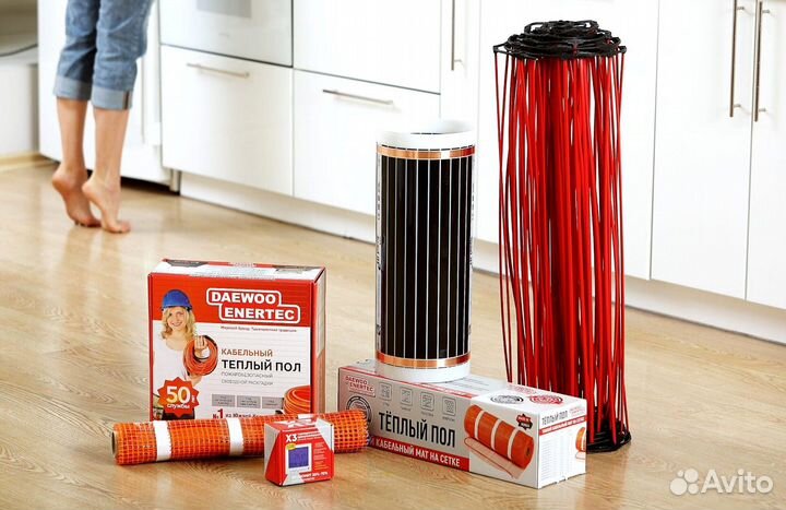 Двухжильный кабельный тёплый пол daewoo enertec
