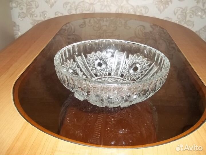 Салатник хрустальный СССР