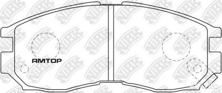 Nibk PN3271 Колодки тормозные дисковые nibk PN3271