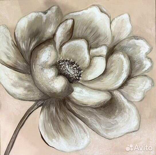 Картина в интерьер цветок акрил