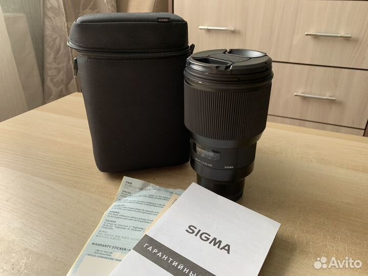 Объектив Sigma 85mm f/1.4 Art Sony E