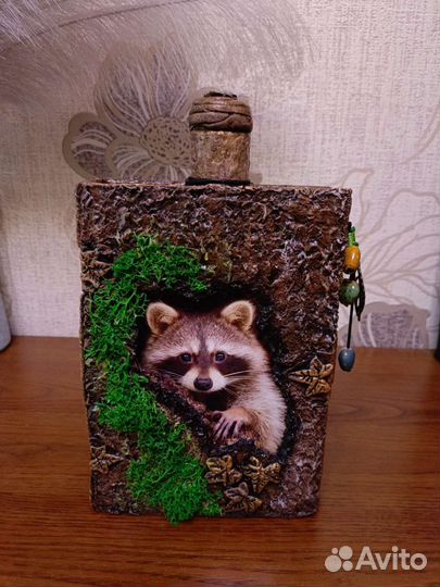 Бутылка -книга. Ручная работа