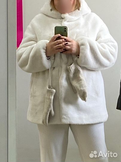 Шуба эко кролик