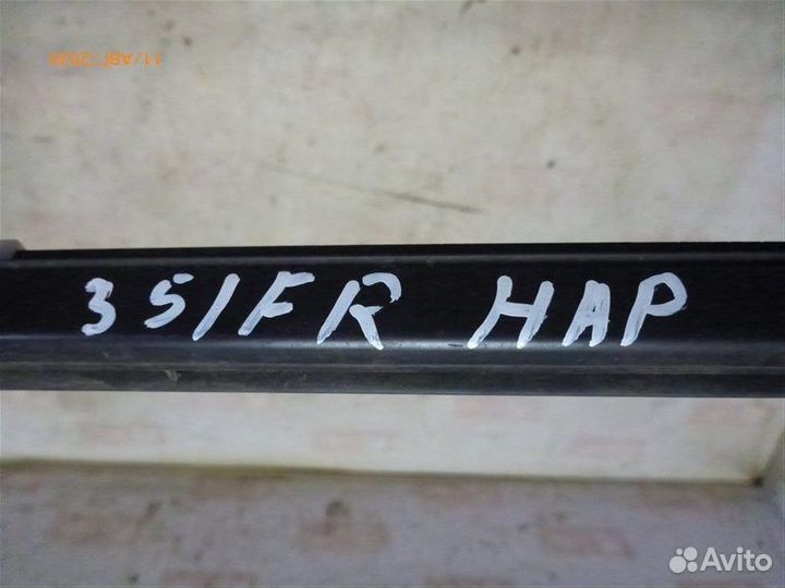 Уплотнитель стекла двери бархотка передний правый