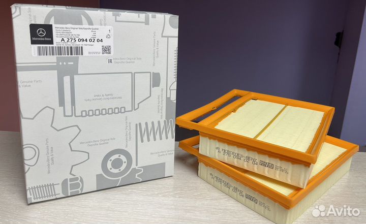 Воздушный фильтр Mercedes-Benz A2750940204