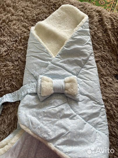 Конверт на выписку для мальчика зимний