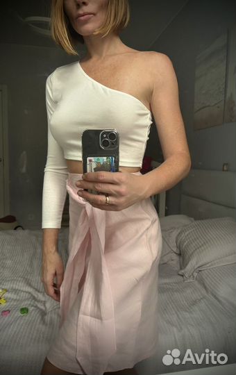 Юбка натуральный лен