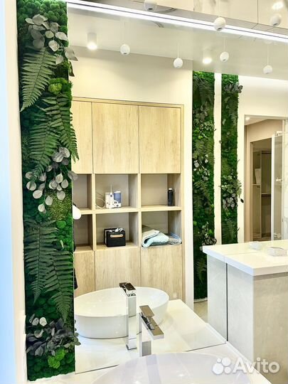 Мох Зеркало Декор для ванной комнаты