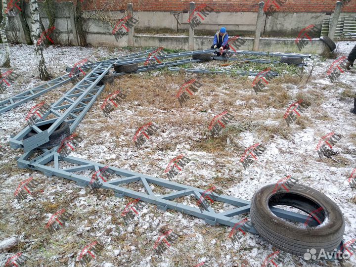 6х12 Сборный разборный каркас