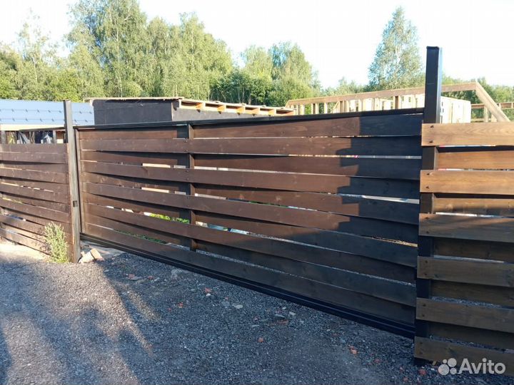 Откатные ворота под ключ с установкой