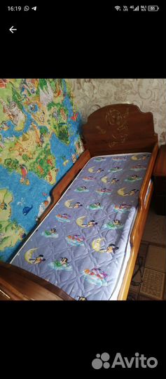 Детская кровать от 3 лет с матрасом бу
