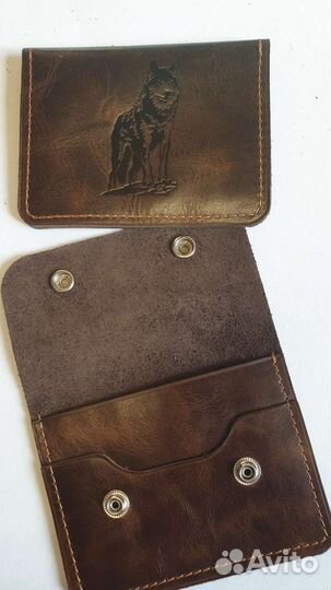 Обложка для охотничьих документов волк