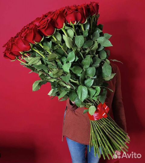 Метровые розы гиганты (100 см.)