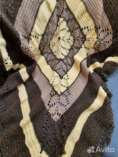 Ручной работы плед, покрывало, накидка, одеяло