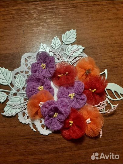 Цветы для скрапбукинга