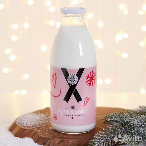 Бутылка «С Новым Годом. Счастья, радости»