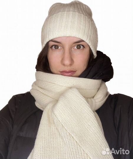 Комплект шапка и шарф женский