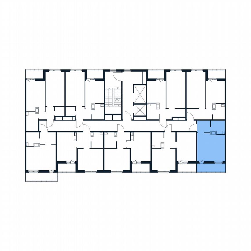 Квартира-студия, 24,9 м², 4/12 эт.