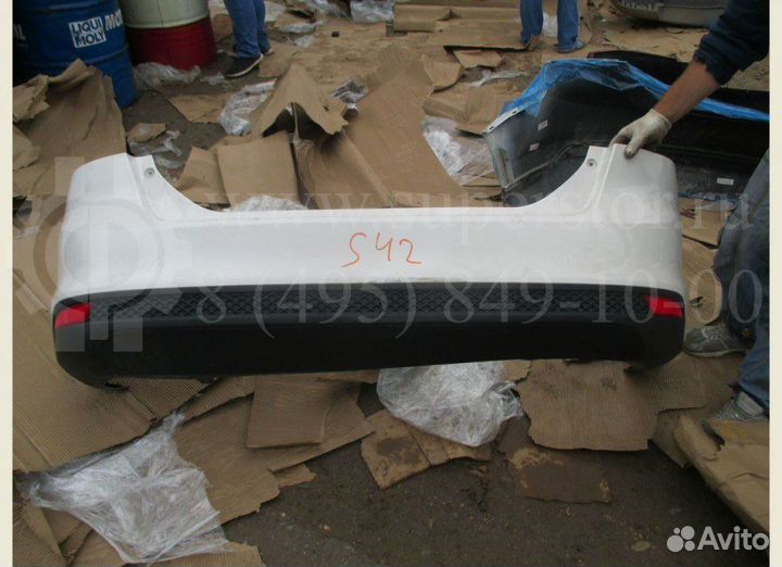 Задний бампер форд фокус 3 белый