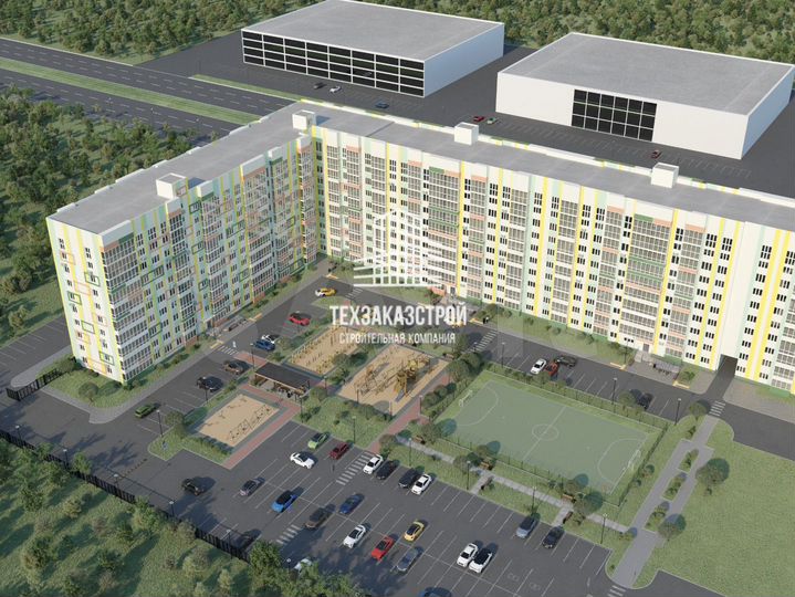 2-к. квартира, 53,1 м², 1/10 эт.