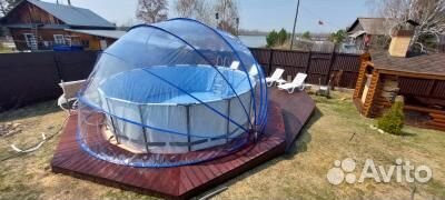 PT550-G Pool Tent 5,5м до 457х122см и спа, серый