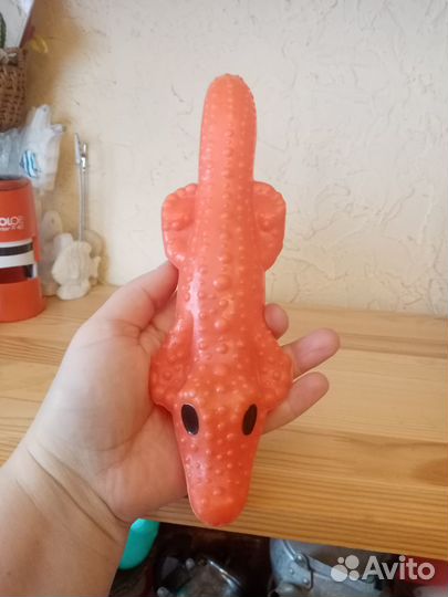 Крокодил СССР пластмассовый, дутыш СССР. Советская