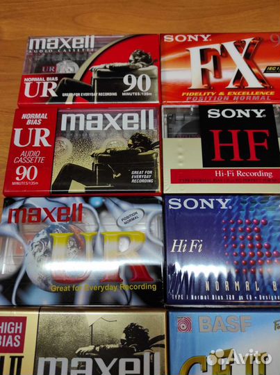 Аудиокассеты Basf, Maxell, TDK, Sony