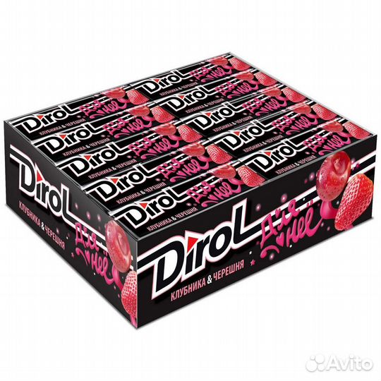 Dirol клубника-черешня без сахара 13,6г