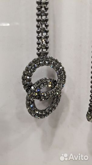 Пояс цепочка с кристаллами стразами