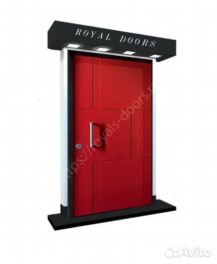 Дизайнерская металлическая дверь